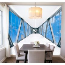 Papel pintado 3D pasillo en el cielo