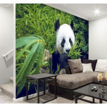 Photo murale Panda et bambou