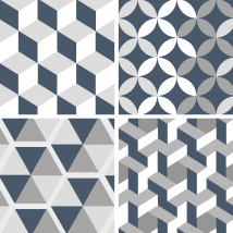 dessous de verre tres moderne Motifs gris