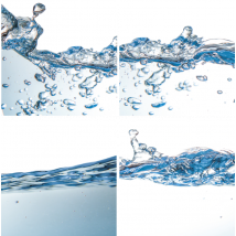 dessous de verre avec motif Effet de l'eau