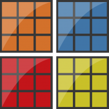 Sous-verre Rubik's cube