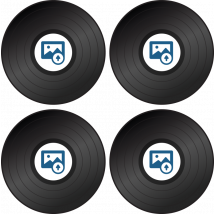 Dessous verre Vinyle personnalisé