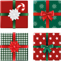 dessous de verre pour noel Pack de coffrets cadeaux