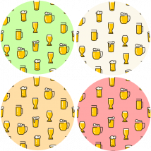 dessous de verre pour biere Modèle de bière
