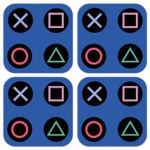 Sous-verre geek style motifs de PlayStation