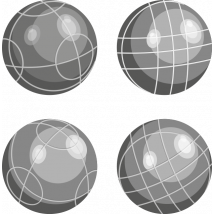 Dessous de verre pétanque