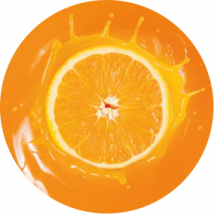 Dessous de verre de jus d'orange