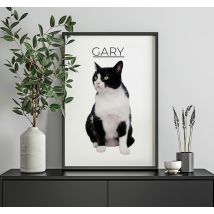 Affiche animaux minimaliste personnalisé