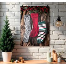 Affiche noël chaussettes