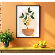 Affiche plantes petit arbre fruitier