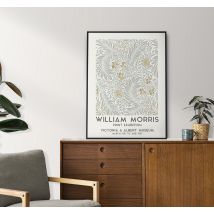 Póster vintage con flores