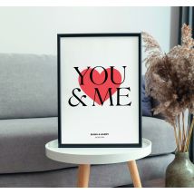 Poster personnalisable toi et moi