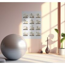 Poster les postures de yoga