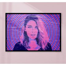Poster personnalisable photo pop art