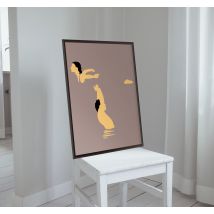 Poster film années 80 de danseurs dans un lac