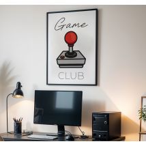 Poster jeux vidéo club de jeu