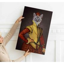 Tableau portrait de chat aristocrate personnalisé