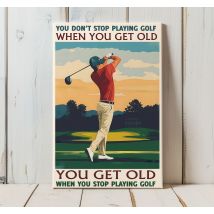 Tableau sports jouer au golf