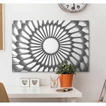 Tableau 3D mandala diamant blanc