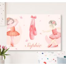 Tableau danse Ballerine avec nom