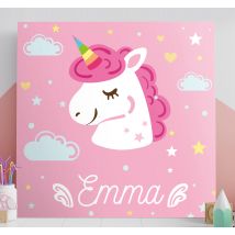 Licorne tableau Licornes roses avec nom
