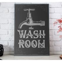 Tableau pour salle de bain motif robinet