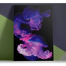 Tableau moderne Méduse violette