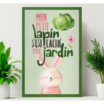 Tableau pour chambre bébé mon petit lapin