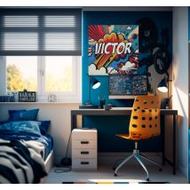 Tableau motif Pop Art personnalisable