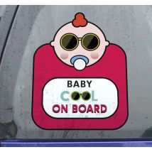 Sticker pour voiture Bébé cool à bord