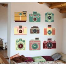 Sticker appareils photos vintage