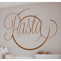 Sticker cuisine pasta