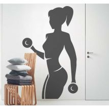 Sticker sport femme fitness