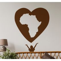 Sticker solidaire cœur Afrique