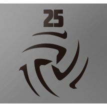 Sticker ballon de volley numéro