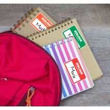 Kit autocollants étiquettes de nom
