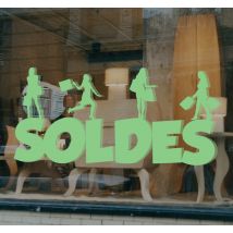 Sticker vitrine soldes
