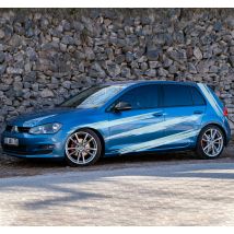 Sticker voiture abstrait coup de pinceaux