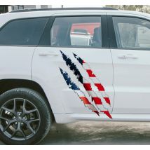 Sticker voiture drapeau des États-unis