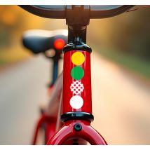 Autocollant vélo maillot cycliste 4 couleurs