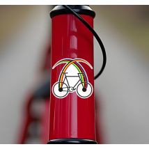 Sticker vélo rayures et design de vélo