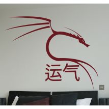 Sticker lettres chinoises chance