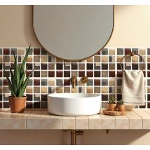 Sticker carrelage style mosaïque