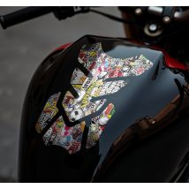 Sticker moto bombe d'autocollants