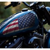 Sticker moto drapeau américain sportster