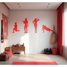 Sticker autres sports fitness pour femmes fortes