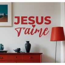 Sticker politique et religion jesus t'aime