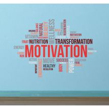 Sticker phrases motivation musculation