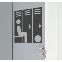 Sticker signalétique vestiaires