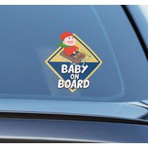 Sticker bébé à bord ski